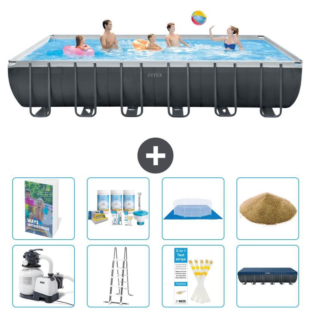 Ultra XTR Pool Rechteckig - 732x366x132 cm - 9-teilig S569