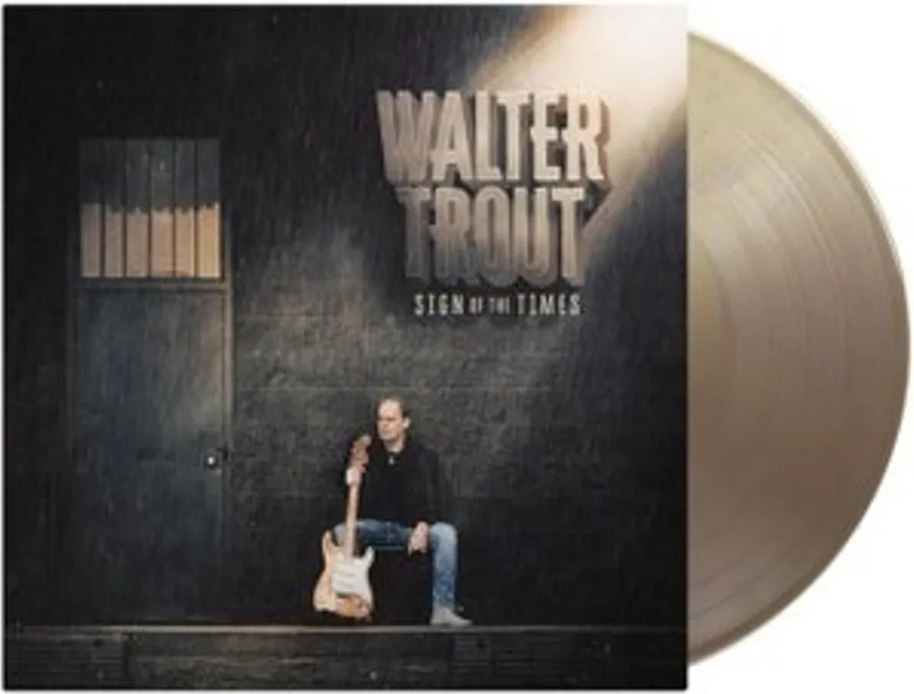 Vinyle Walter Trout Sign Of The Times Purple Haze Gold Marble Limité
