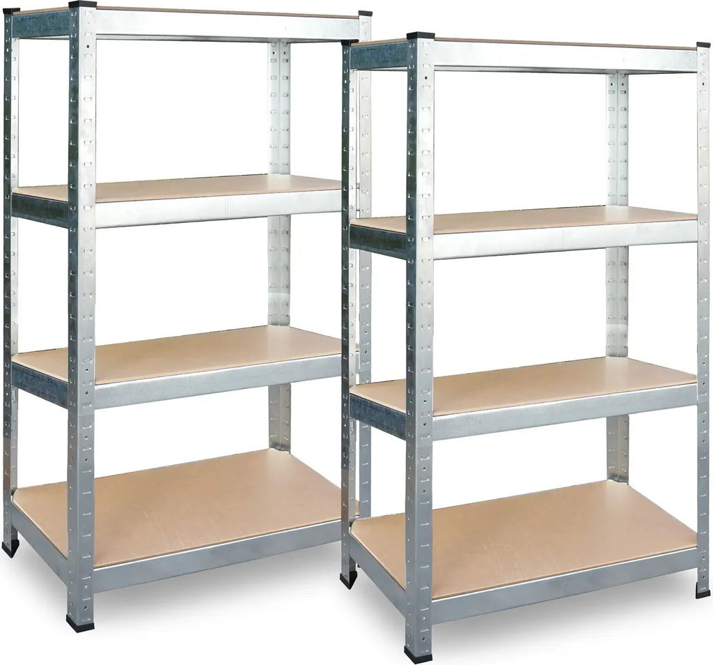 Étagère métal 180x90x40 cm Plonos PL-702 avec 5 plateaux - 2 unités