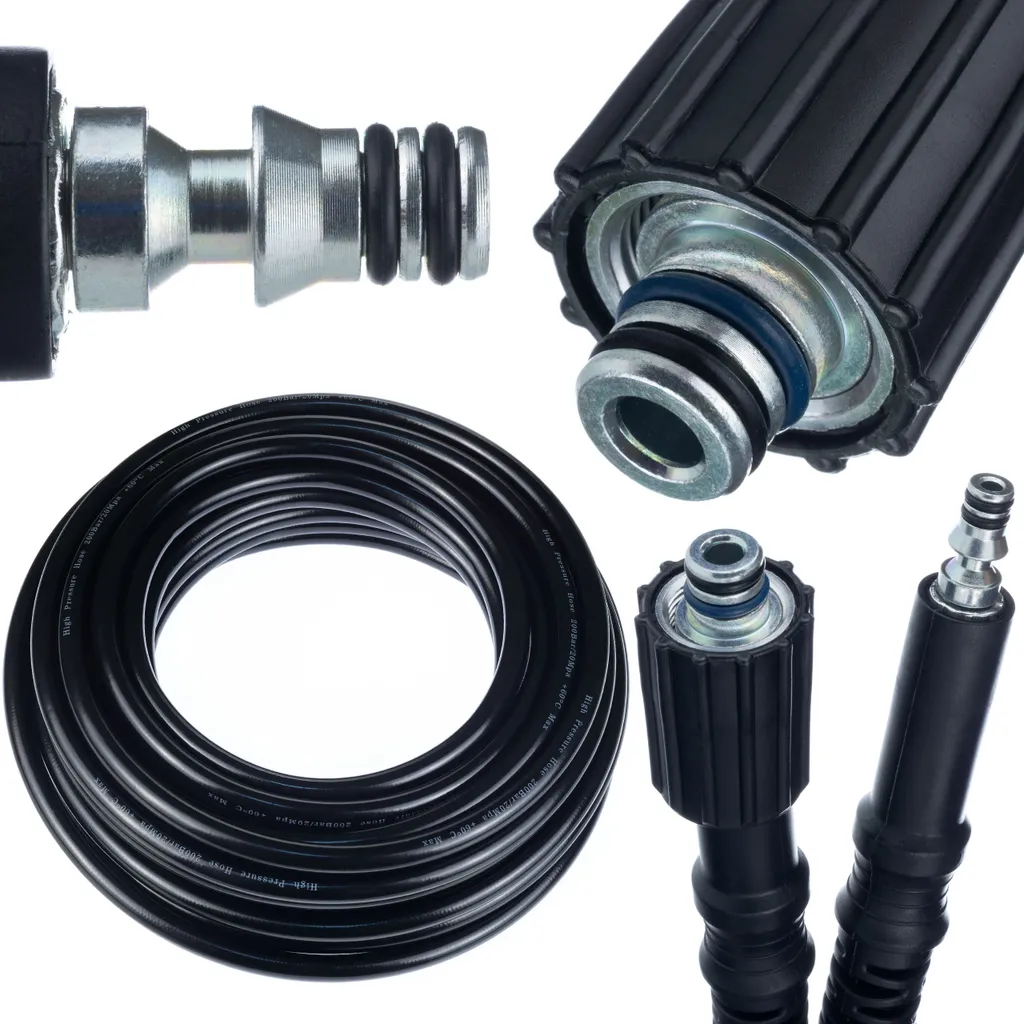 Rosfix Tubo Flessibile Ad Alta Pressione Click-M22 da 10 m per Idropulitrici Parkside