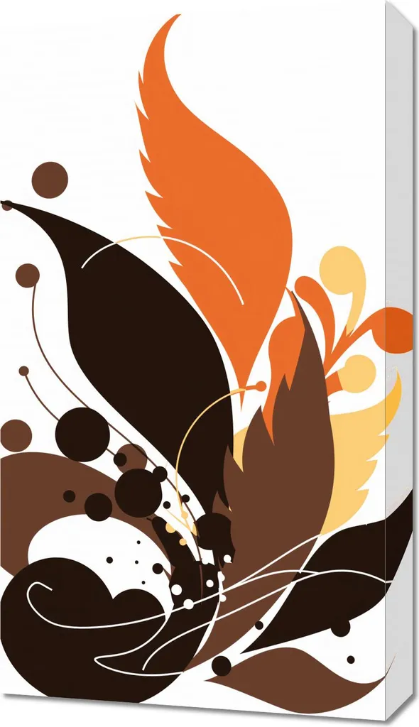 Image Feu d'automne 40x70 cm - Couleurs Vibrantes et Finition Matte