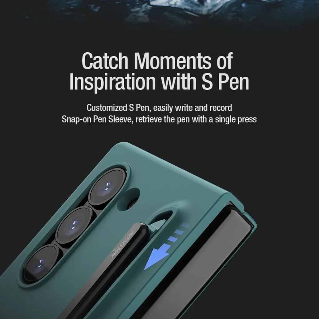 Recensione Custodia Nillkin Galaxy Z Fold6 Silicone Verde con S Pen - 4