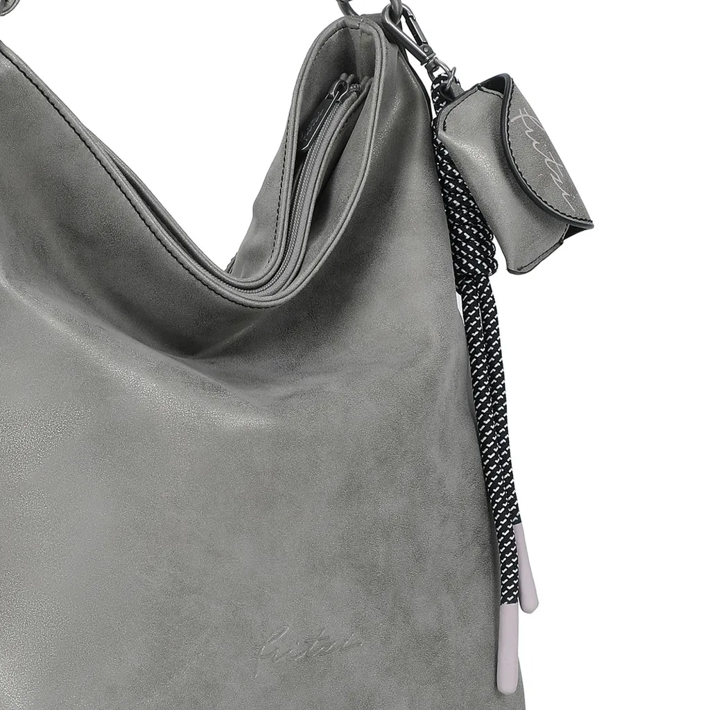 Sac Bitzi01 Jive Taupe Métallisé avec Finition Shell Vegan et Chic
