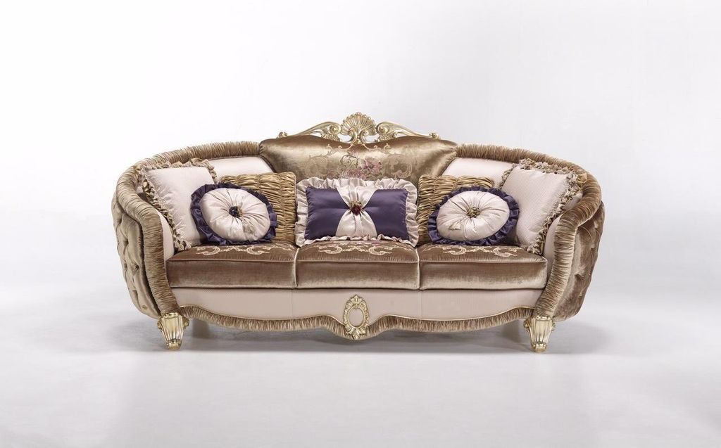 Sofa 3 Sitzer Klassische 296 x 110 x 111 cm JVmoebel