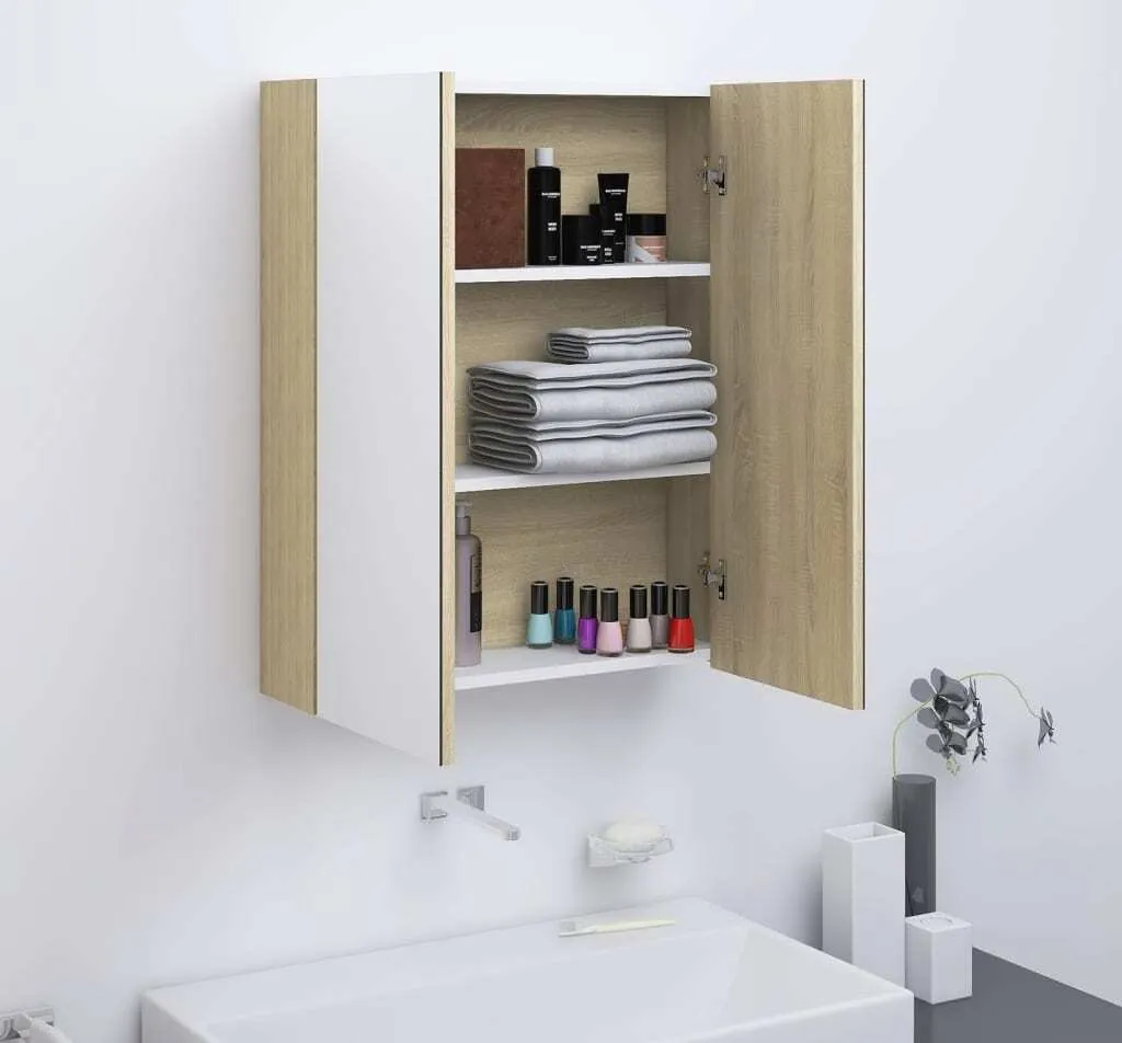 Armoire de toilette anti-encombrement 60 cm, solution salle de bains - 2