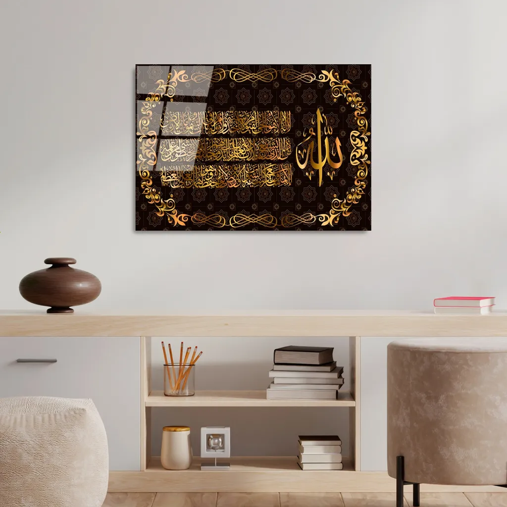 Wallity, UV-476 50 x 70, Quadro decorativo in vetro temperato, 100 % vetro temperato, Multicolore, 50 x 70 cm