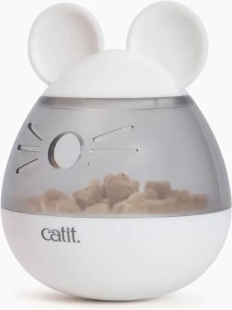 Dispenser Gatti Bianco Catit PIXI | Design Armonioso Orecchie Topo