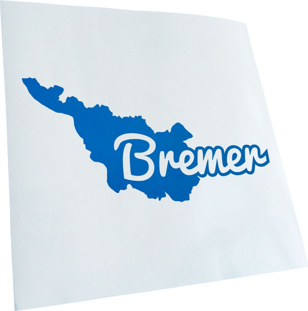 Kiwistar - Autoaufkleber - Bremen Bremer Herkunft - Blau - 30x15cm - Aufkleber für Auto, Laptop, Fahrrad, LKW, Motorrad mehrfarbig JDM Decal Racing
