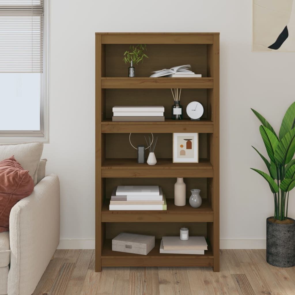 Maison Exclusive - Bücherregal Honigbraun 80x35x154 cm Massivholz Kiefer
