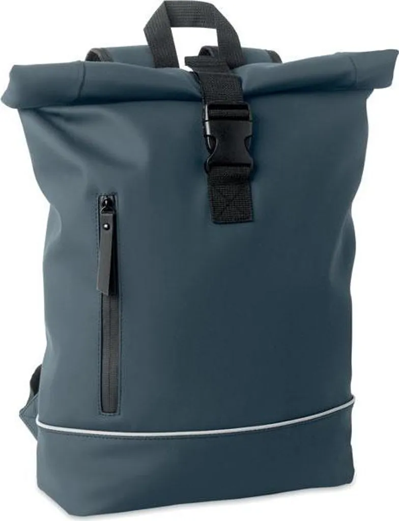Zaino Roll Top MidOcean Laptosa Blu Scuro - Porta PC 15 pollici PU