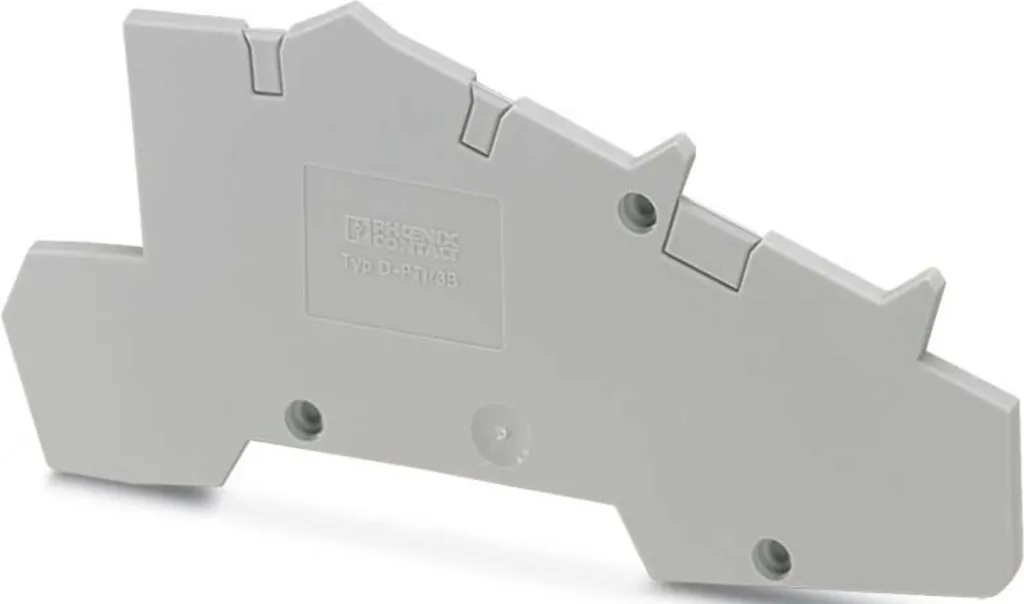 Couvercle de fermeture pour bornier D-PTI/3B plaque de séparation gris