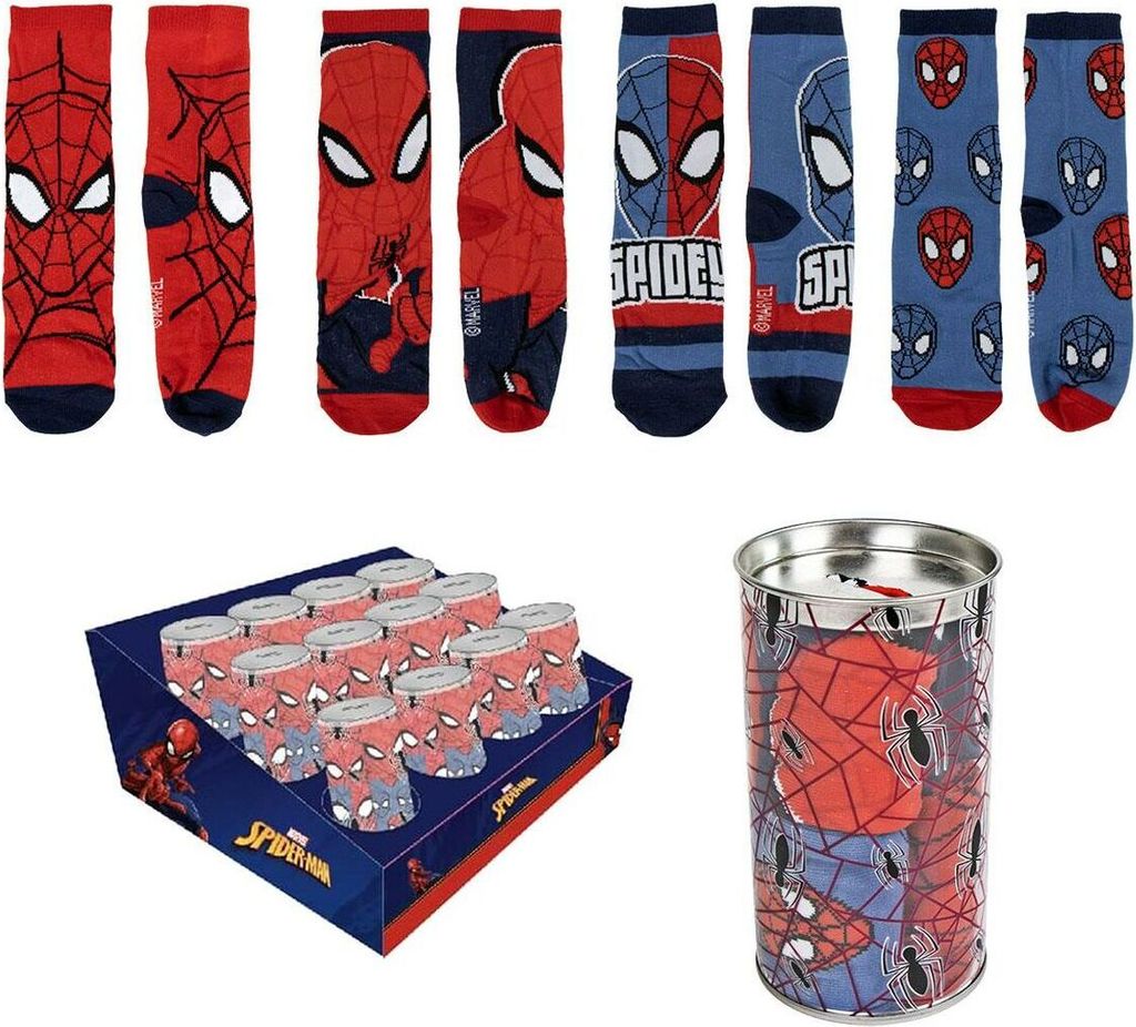 Socken Spider-Man 4 Paare 27-30 Produktbild 