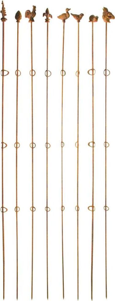 Esschert Design Guß-Pflanzstäbe 175cm gerade braun; PY26 Produktbild 