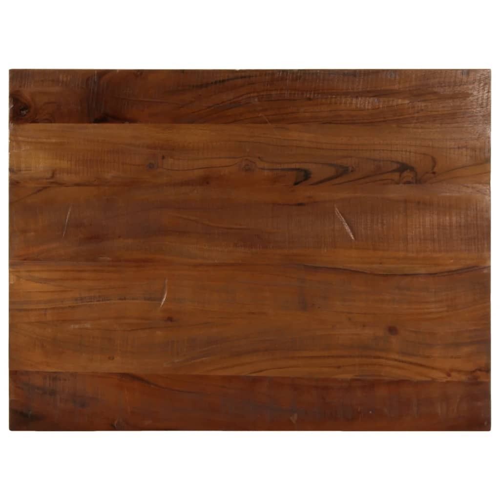 Tischplatte 90x60x2,5 cm Rechteckig Altholz Massiv