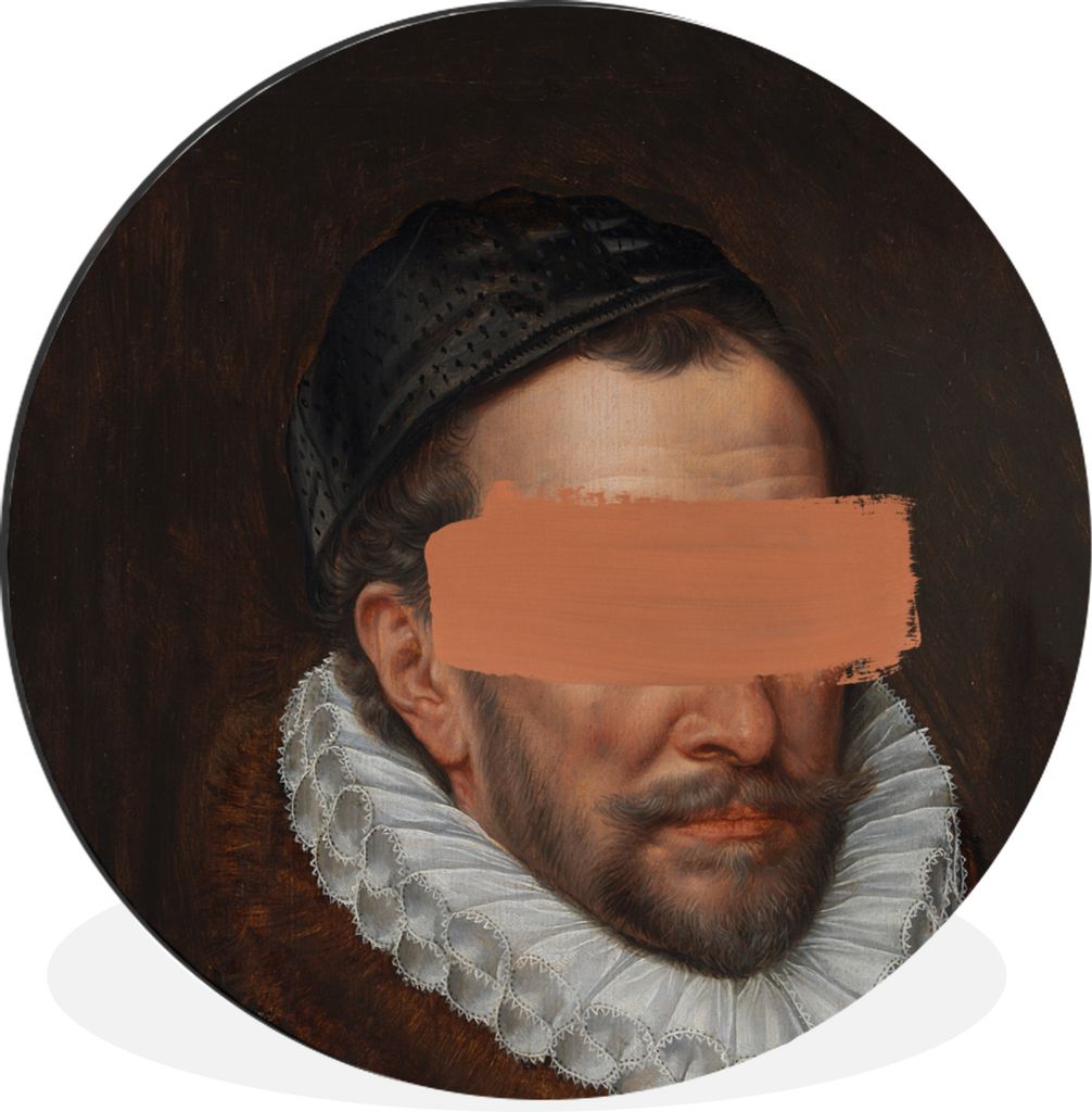 MuchoWow - Mauerkreis - Wandbilder - Runde Bild - Bild aus Aluminium - Schlafzimmer - Wohnzimmerdekoration - Wand Dekoration