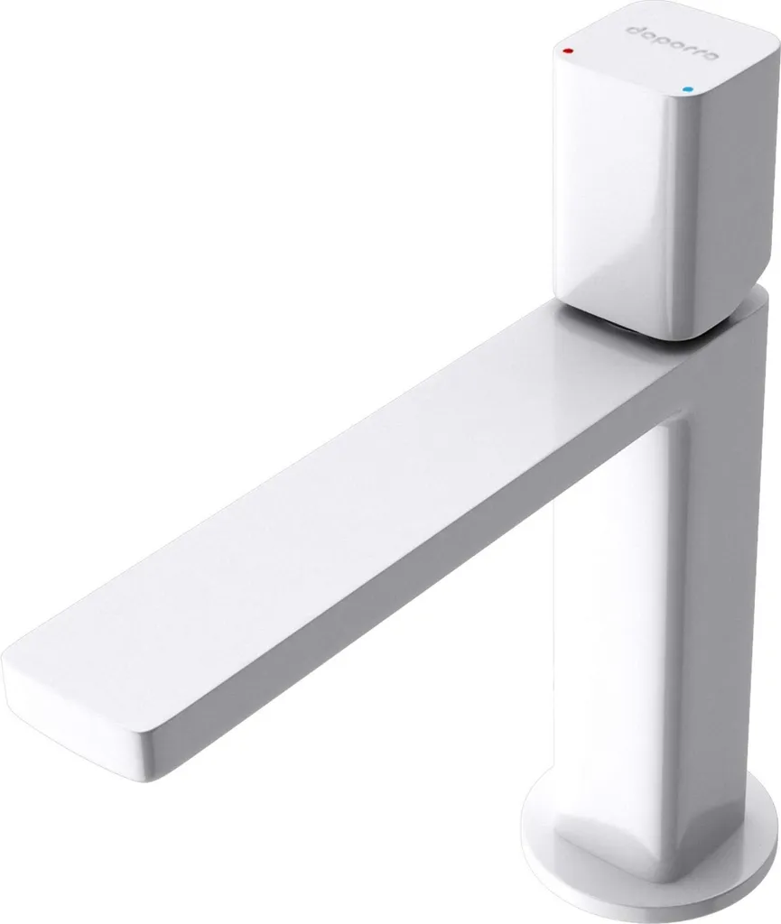 Robinet Mitigeur pour Vasque Blanche 19,6 cm Installation Salle de Bain Facile