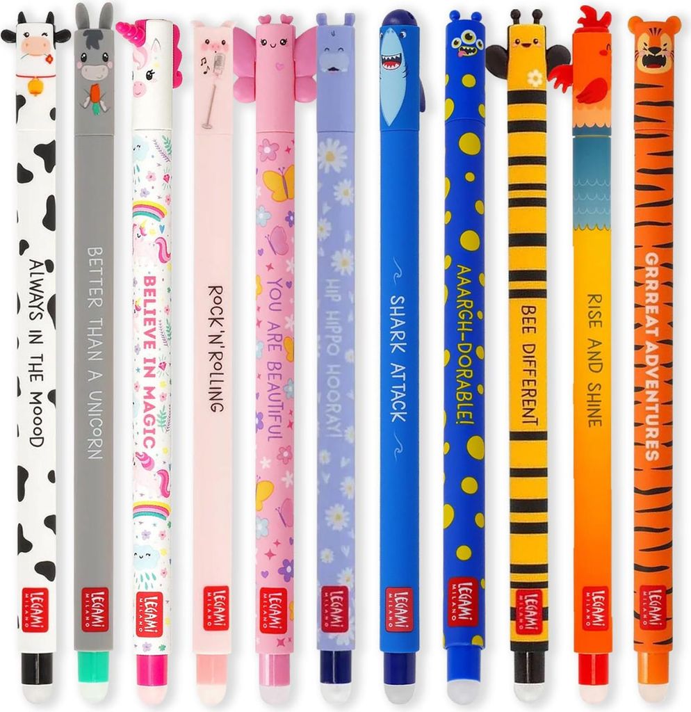 LEGAMI - Set di 11 penne gel cancellabili con punta da 0,7 Immagine del prodotto 