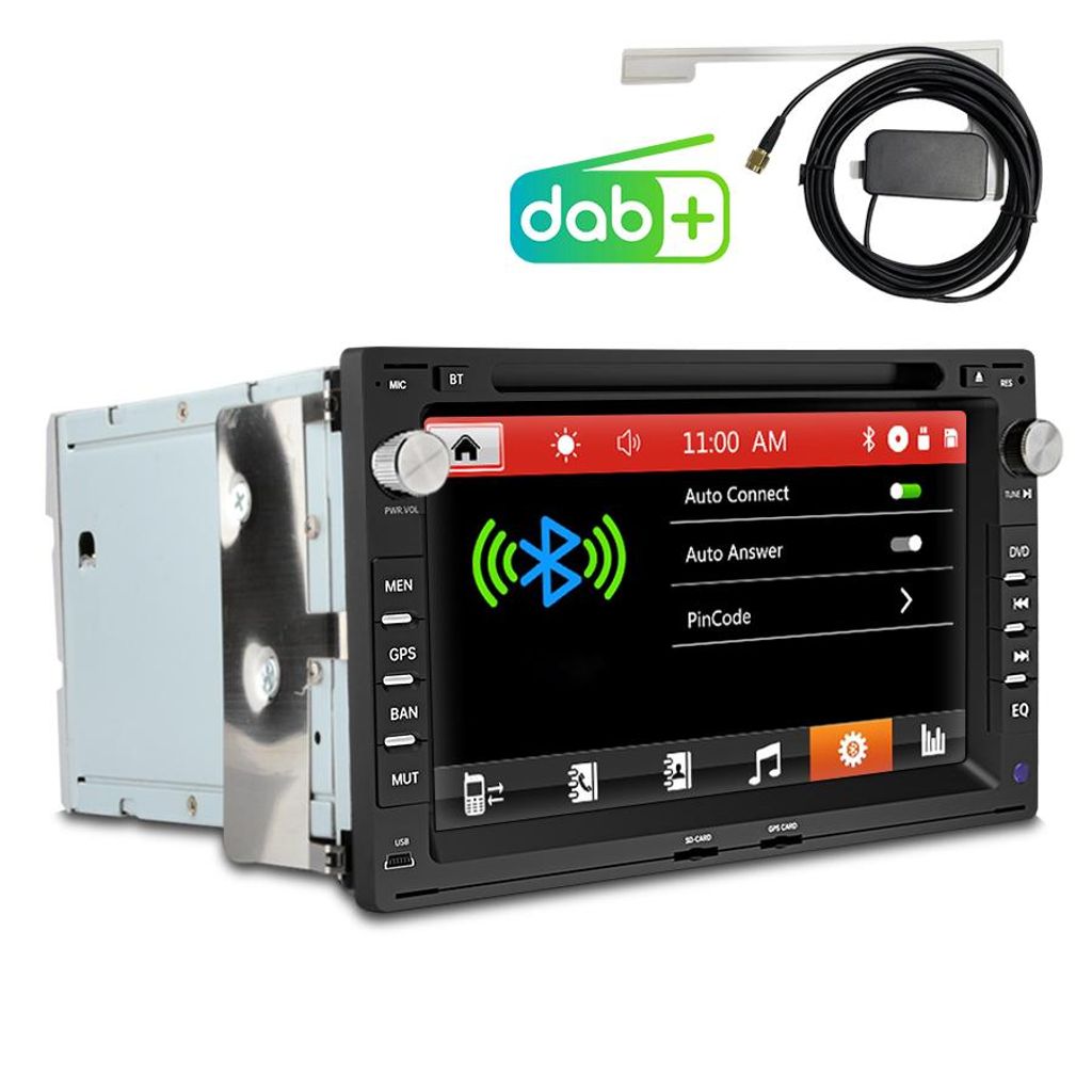 Pour VW Passat B5, Golf 4, Sharan, Bora, T4 : Autoradio 7 Image du produit 