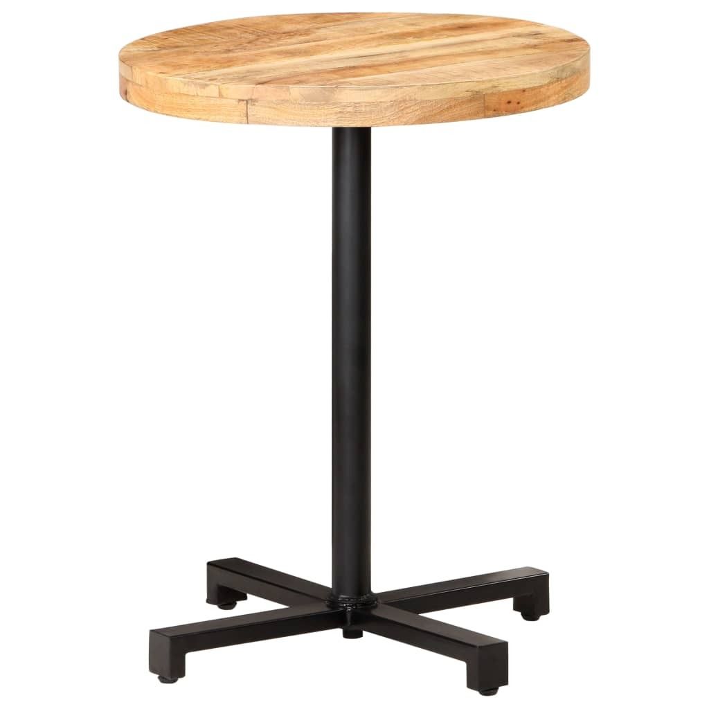 Möbel Bistrotisch Rund Ø60x75 cm Raues Mangoholz - Esszimmertisch 320265