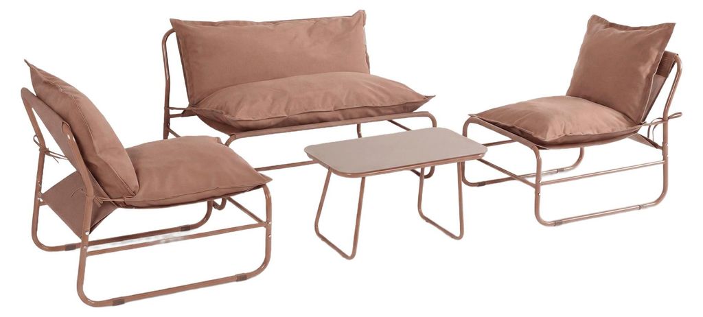 Gartenlounge Set 4-Sitzer mit Sesseln Mobili Rebecca Narev Produktbild 