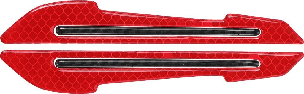 Reflektierender Stoßstangenaufkleber Diamant Rot Rechteck Messer Reflektierender Autoaufkleber Personalisierte Dekoration Fahrzeugkarosserie oder ...