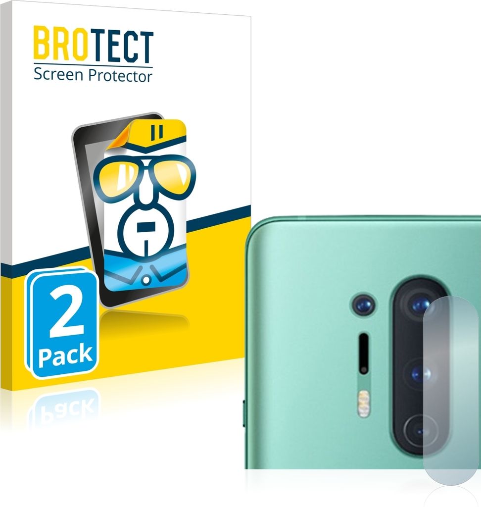 2x Für OnePlus 8 Pro (NUR Kameraschutz) Schutzfolie BROTECT Displayschutz Display Schutz Folie Klar Transparent