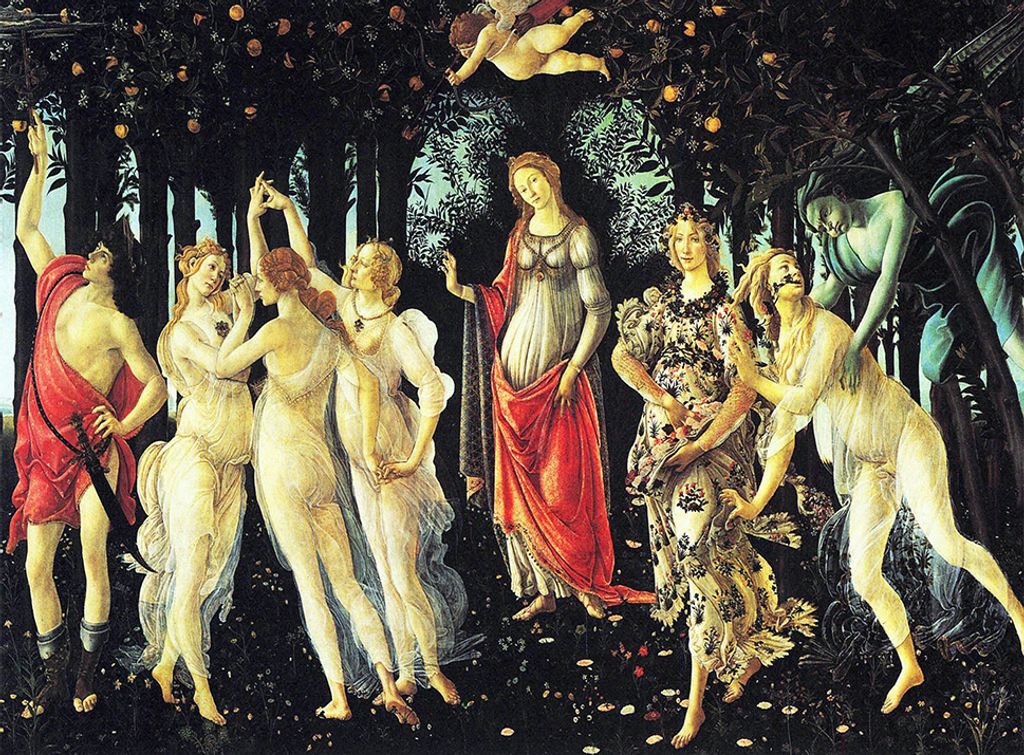 Legendarte - Kunstdruck auf Leinwand - Der Schrei Sandro Botticelli - Wanddeko, Canvas cm. 40x50