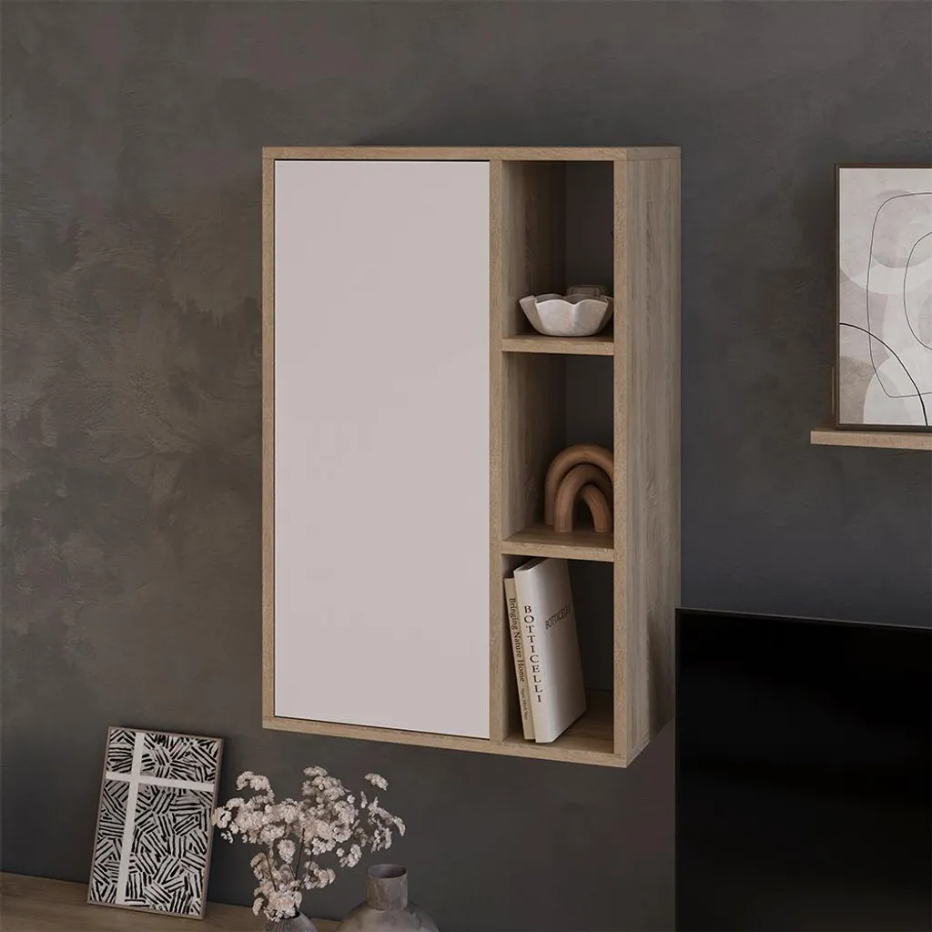 Meuble de Rangement pour Livres et Dossiers Vicco Berno, Format Compact