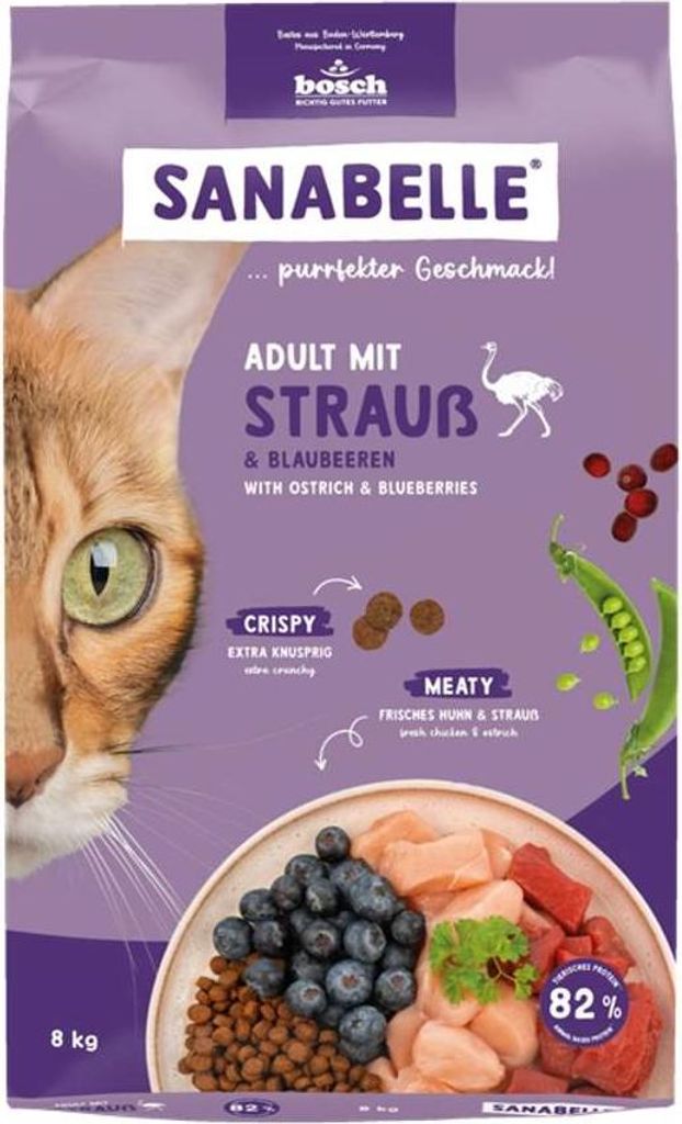 BOSCH Sanabelle Adult Struś sucha karma dla kota 8kg