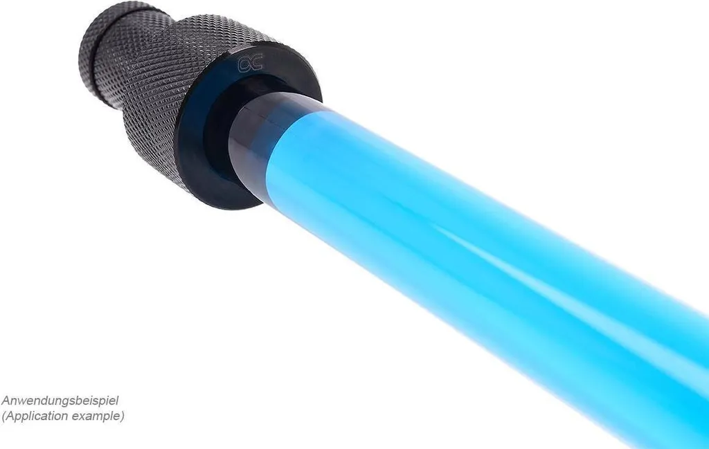 Tube watercooling transparent 16/11mm coudé à 90° résistant 4 bar