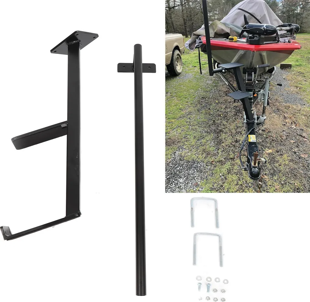 Marchepied de Timon Double Marche en Acier Inoxydable Finition Peinte