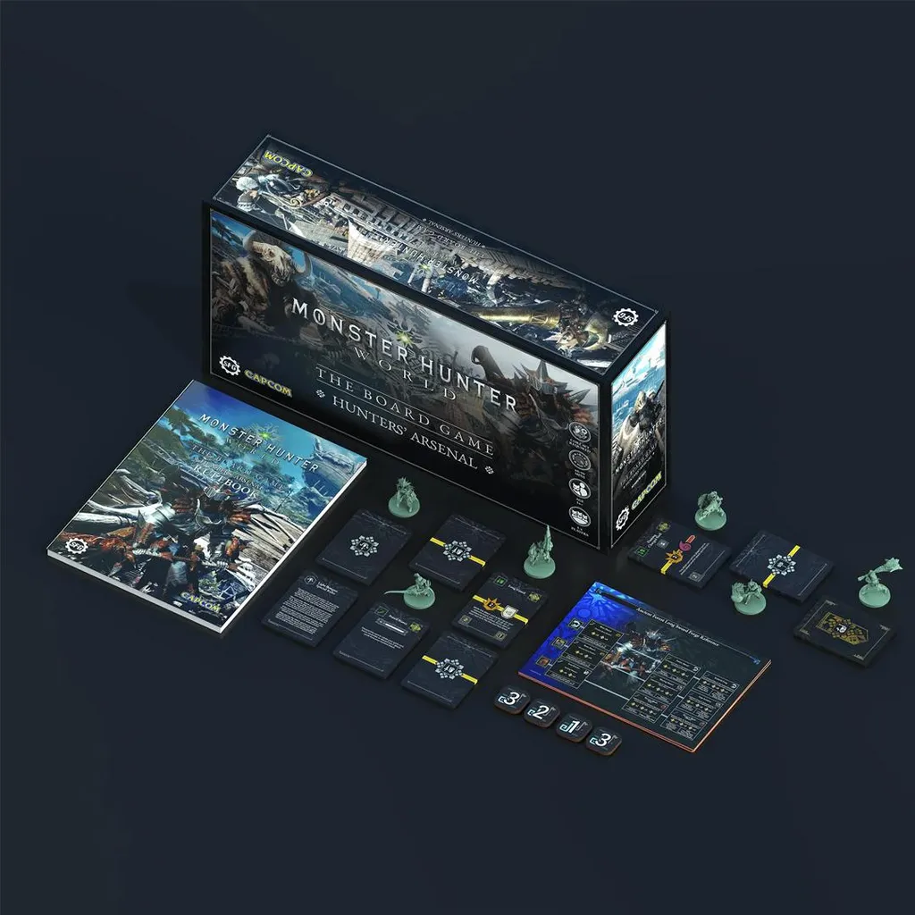Monster Hunter World Plateau Arsenal Chasseur pour Soirée Geek 4p