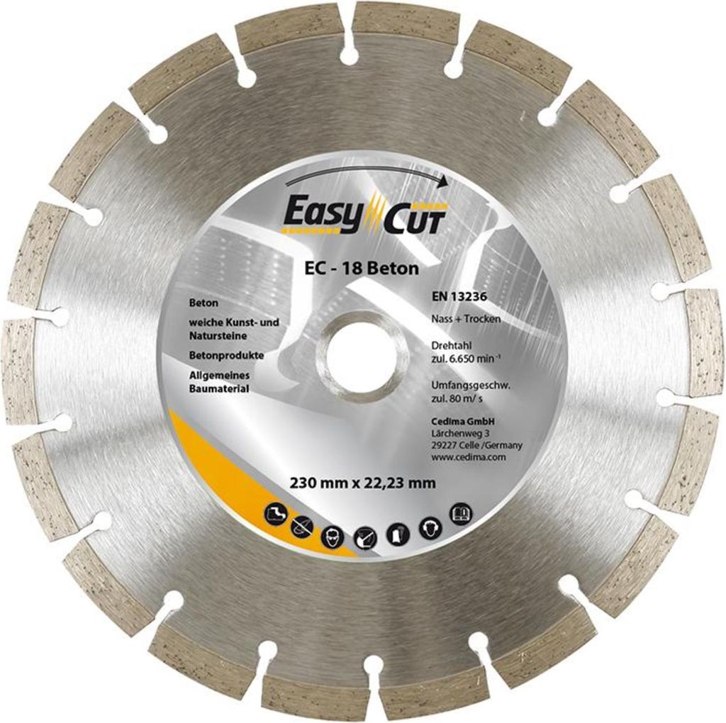 Trennscheibe Diamant EC-18 230x2,4x10x22,23mm CEDIMA