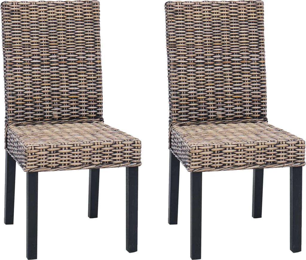 vidaXL Jídelní židle GENDT, 2 kusy, černá, rozměry 45 x 54 Obrázek produktu 