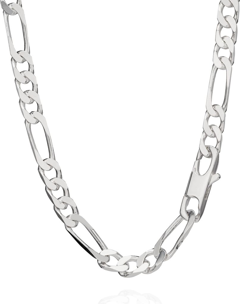 55cm 925 Sterling Silber Kette Figaro Massiv 5250 Produktbild 