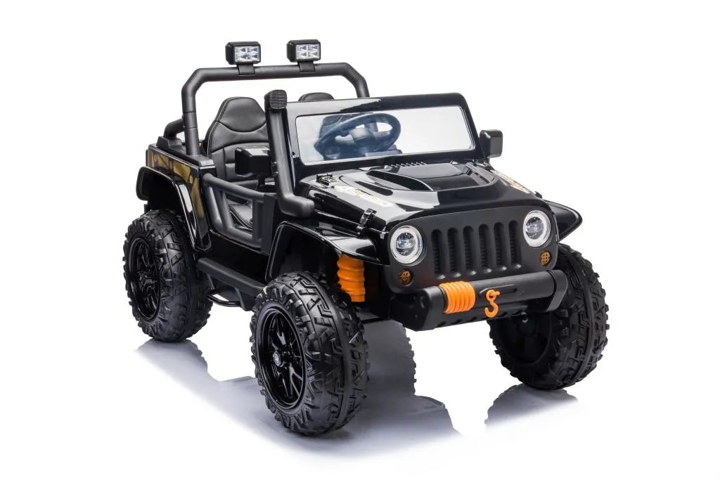 Voiture électrique XB-1118 noire : Autonomie et confort pour enfants