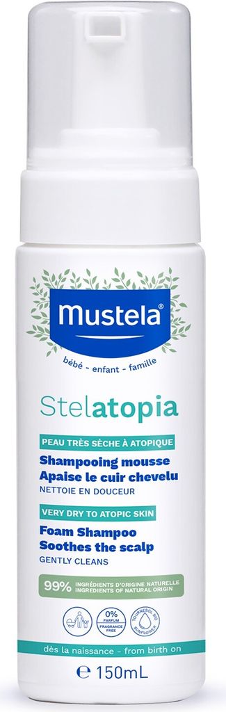 Mustela Stelatopia Shampoo Mousse per Cuoio Capelluto con Immagine del prodotto 