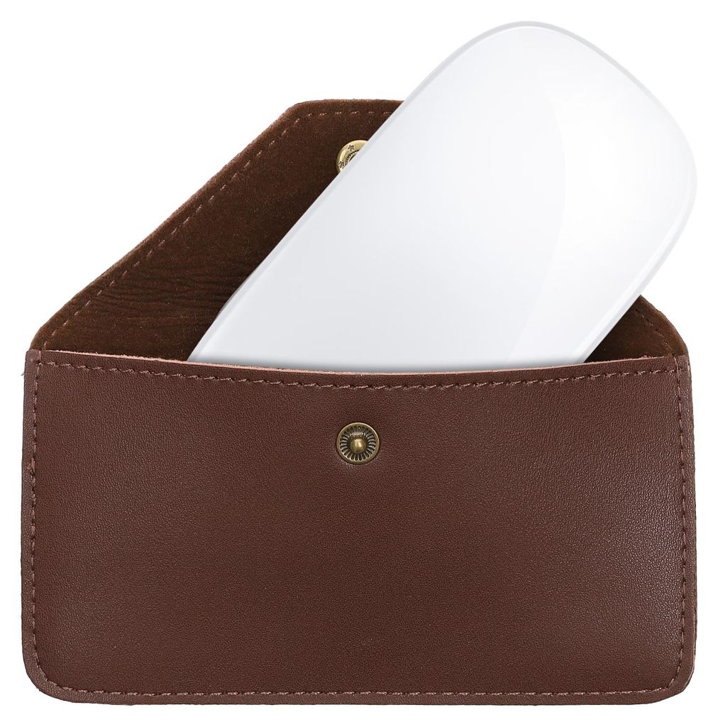 kwmobile Maus Schutzhülle kompatibel mit Apple Magic Mouse / ThinkPad Mouse / Pebble Mouse / Xiaomi Mouse Hülle - Leder Hülle für PC Mouse - Ec...