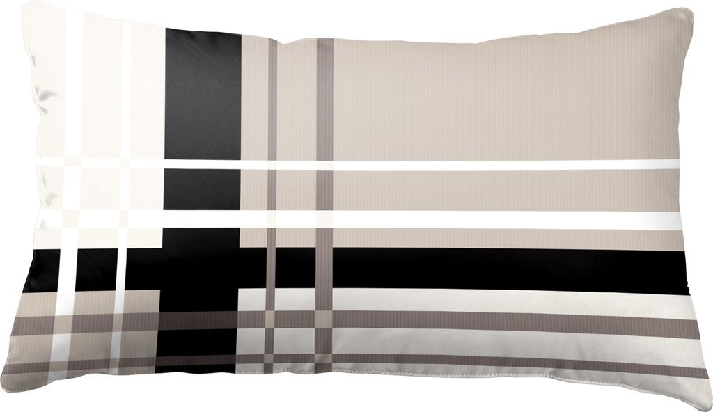 Kissenbezug Kissenhülle 40x80 cm gestreift natur beige Produktbild 