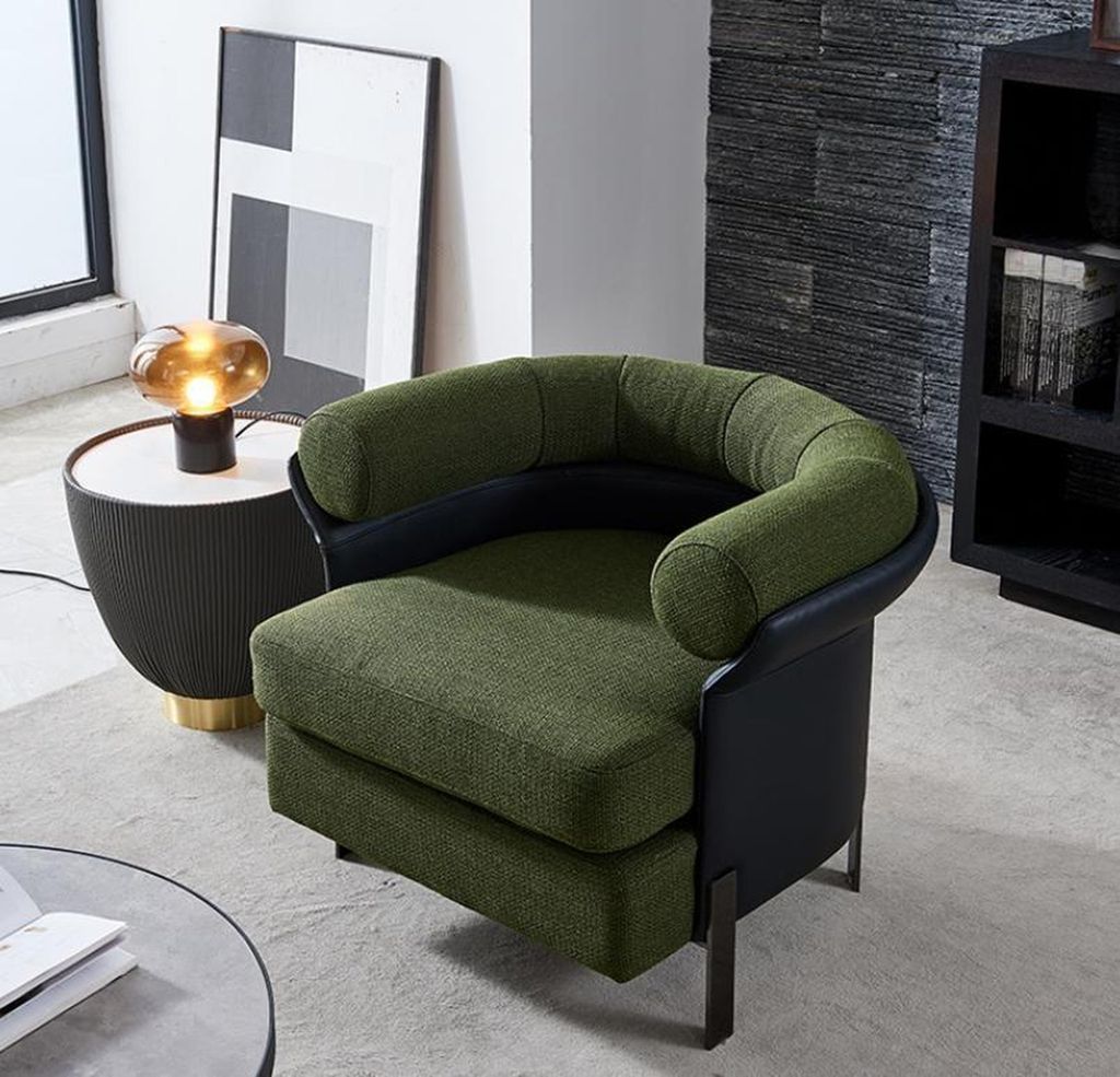 Luxus Stuhl Polster Cocktail Relax Lounge Club Stühle Möbel Design Sessel Grün
