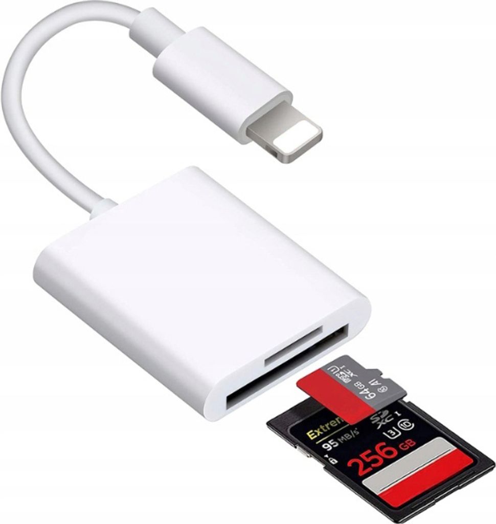 Co2 Čtečka Karet Pro Iphone Lightning Adaptér Micro Sd/Tf Obrázek produktu 1
