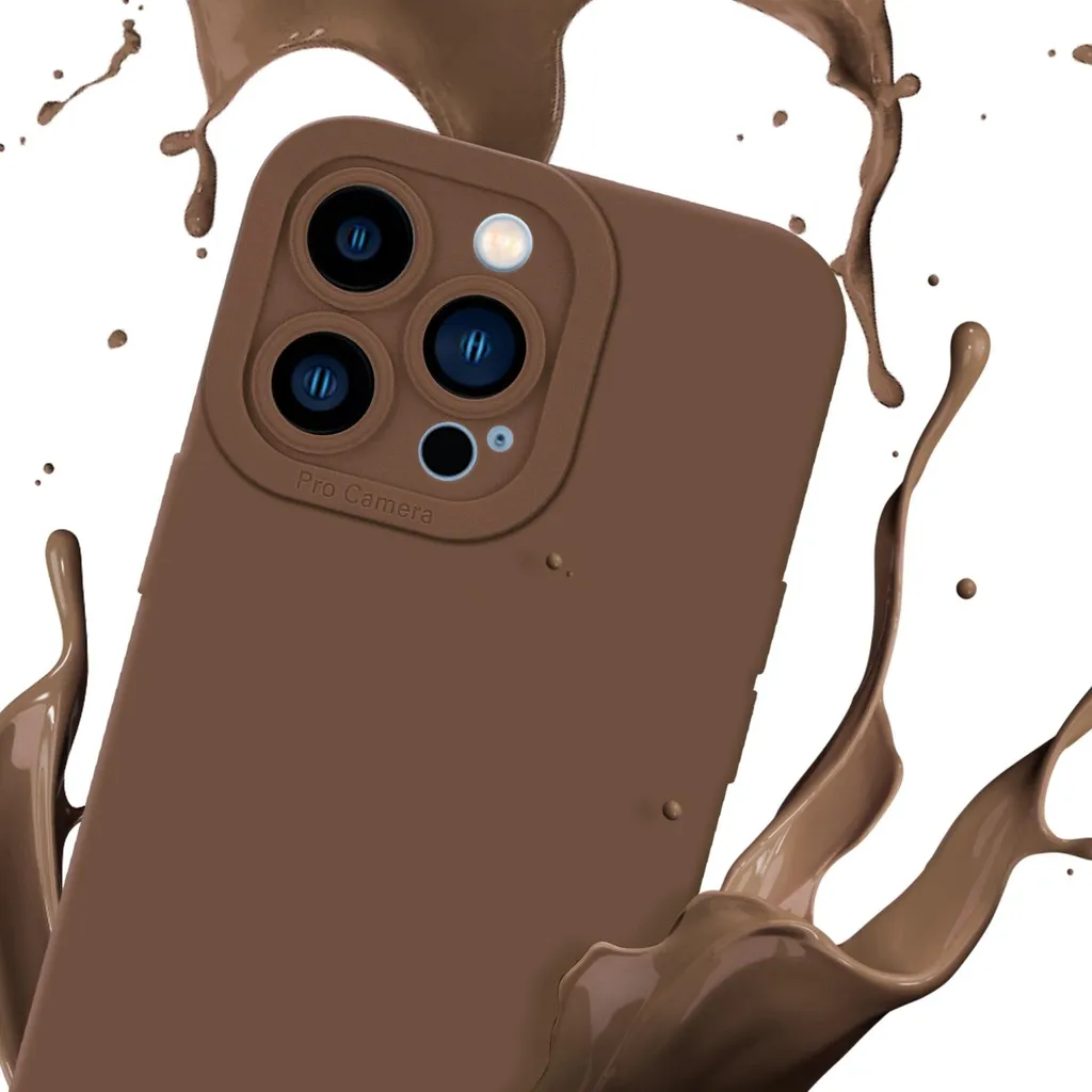 Cover iPhone 13 Pro Cadorabo Marrone - Silicone Morbido e Resistente - 4