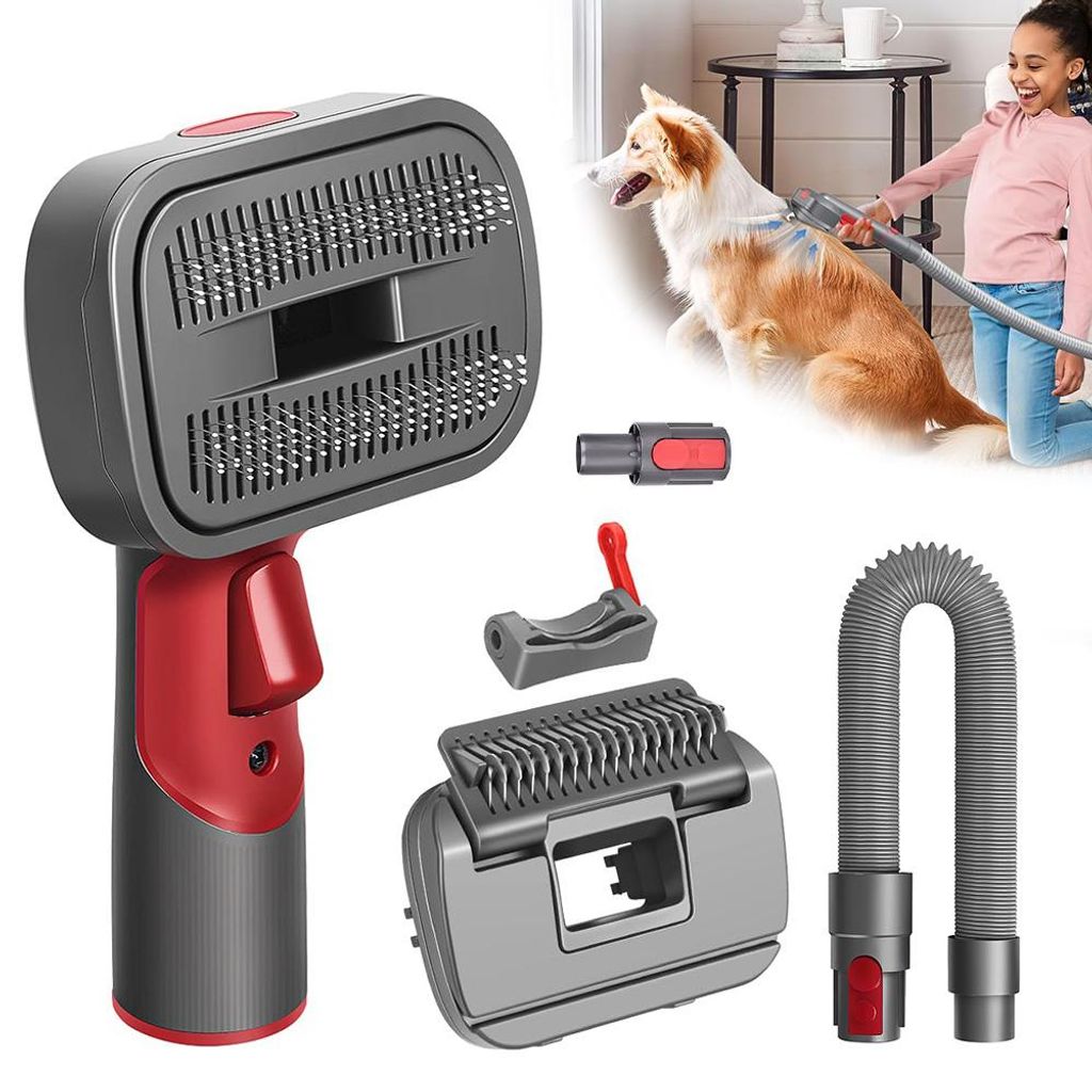 Bürsten- und Schlauchset für Dyson Gen5 V15 V12 V11 V8 V7, Hundehaar Staubsaugerbürste zum Entfernen von losen Haaren, Hautschuppen, Unterwolle