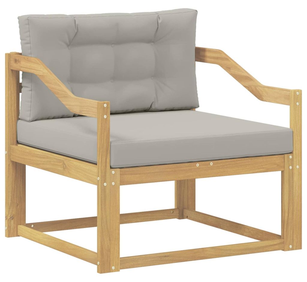 “2026 Modern“ Braun Outdoor Mittelsofa Polyester Weiß - Designermöbel 43390 - Sofas