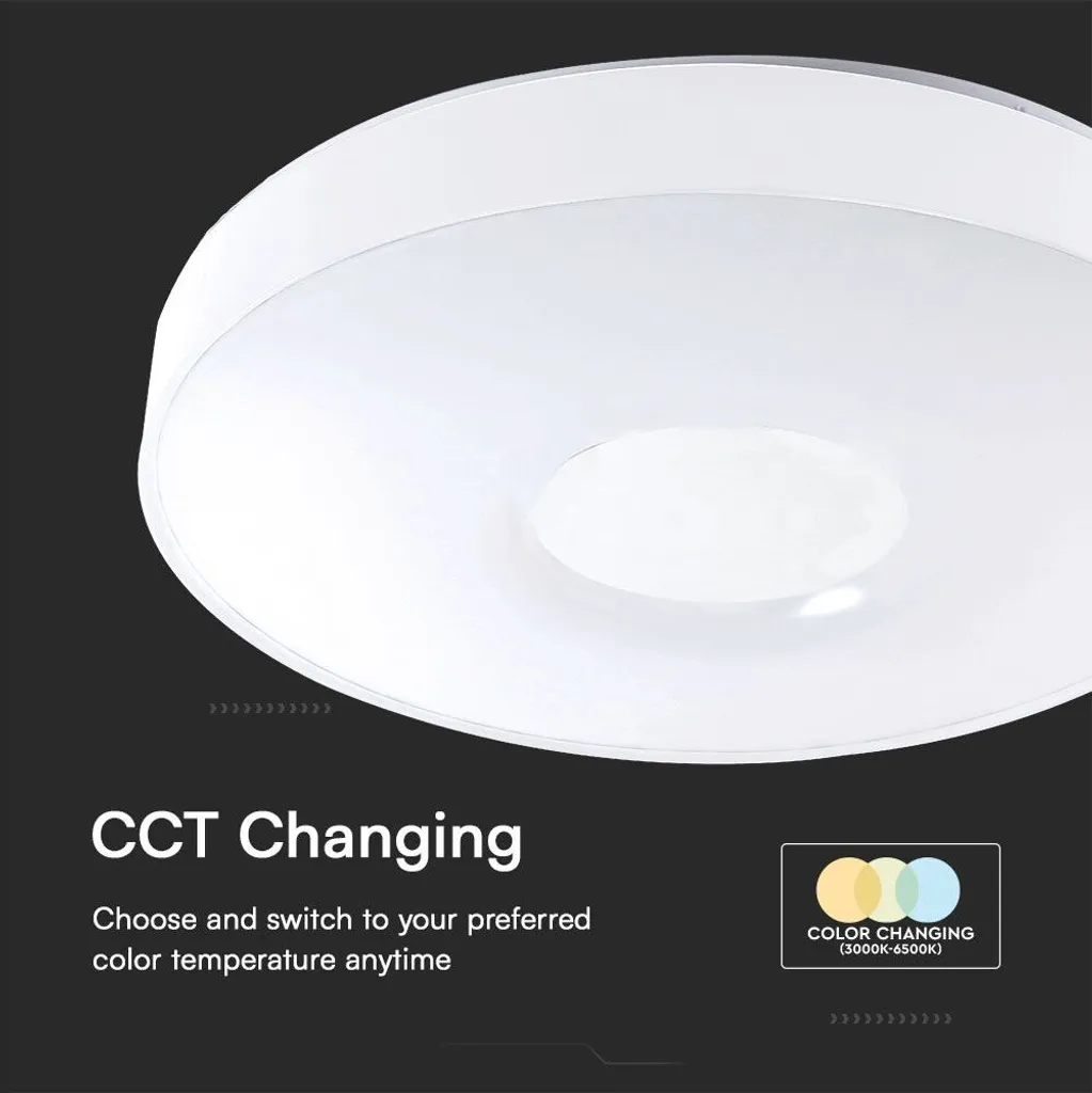 Plafoniera LED, telecomando, cambio colore, D 39 cm - 7