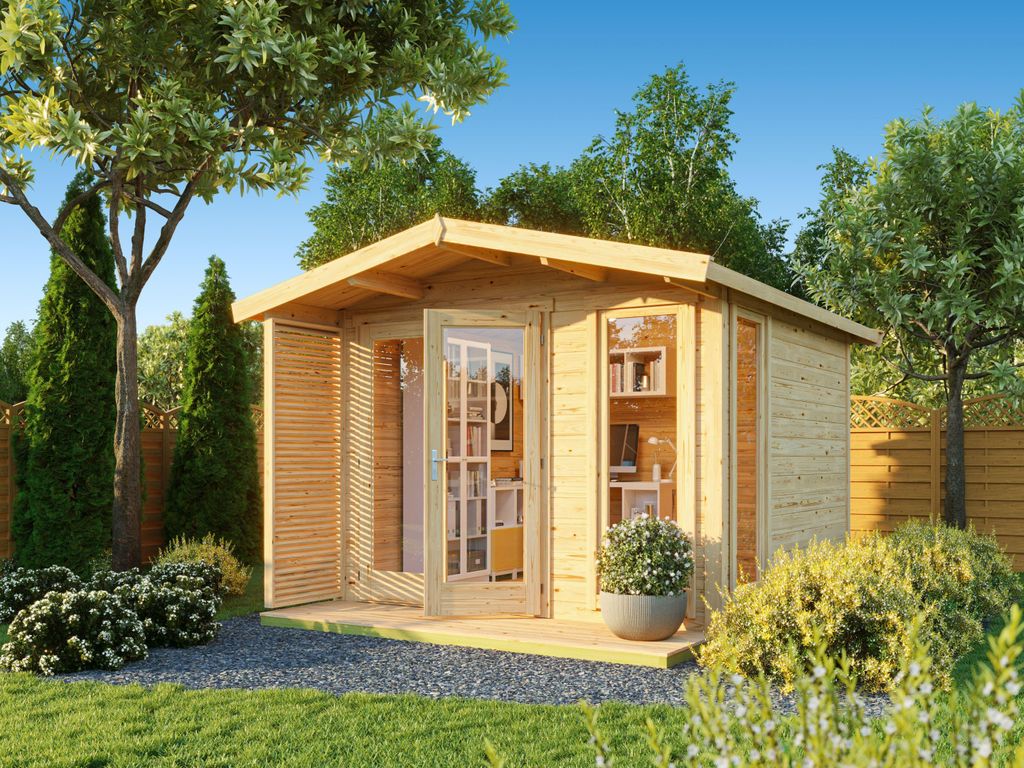 Fjordholz Satteldach Gartenhaus Modell Monica 28 C