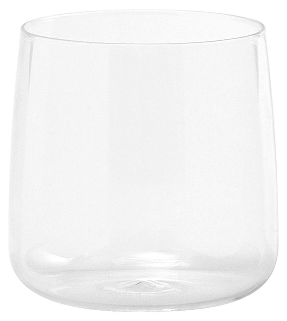 Zafferano 6er-Set No Bilia Trinkgläser aus mundgeblasenem Borosilikatglas, elegantes und robustes Design, transparente Farbe, ideal für den Tisch