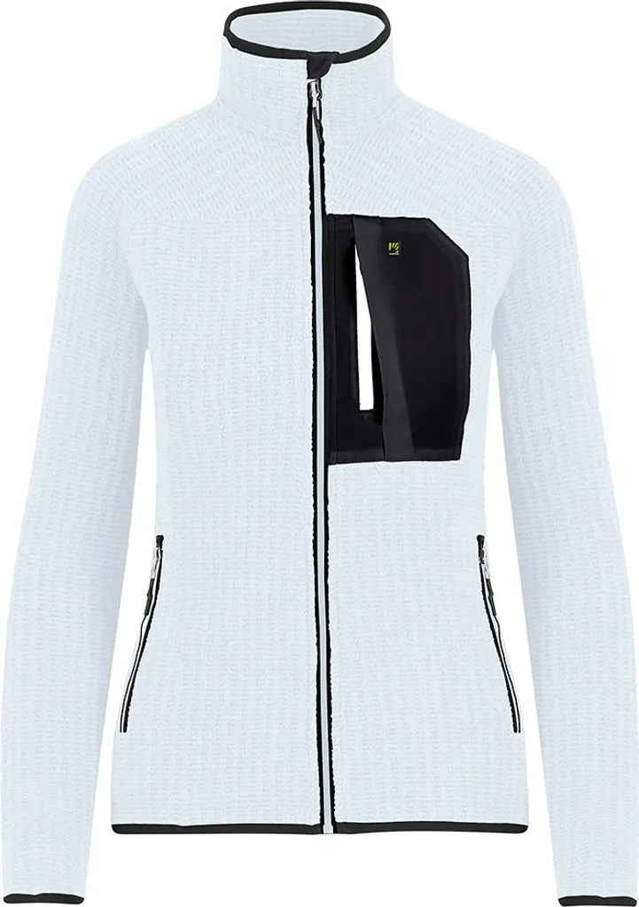 Karpos Rocchetta Evo Fleece Blanc S - Veste Polaire Zippée pour Femme