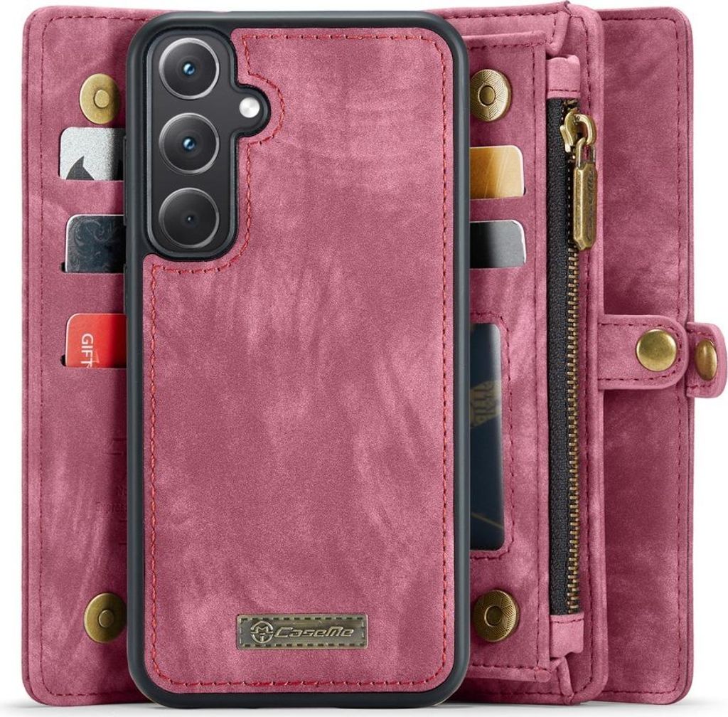 Samsung Galaxy A35 Hülle - CaseMe 008 2-in-1 Klapphülle & Back Cover mit Brieftasche - Rosa
