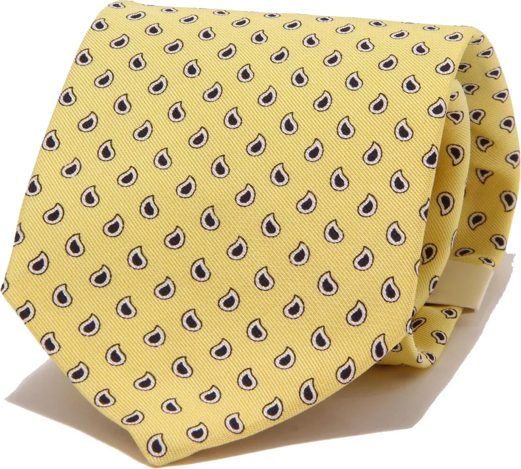 Cravate en soie jaune pour homme Tie Rack Shaded Yellow chic et raffinée